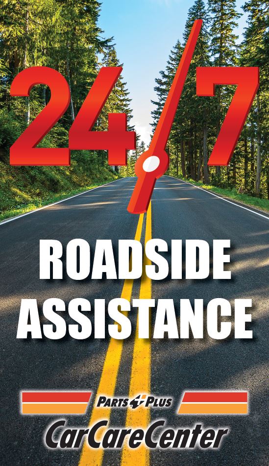Parts Plus Car Care Center Roadside Assistance graphic